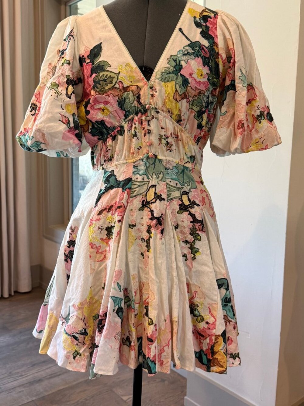 HEMANT AND NANDITA Pastel Mini Dress